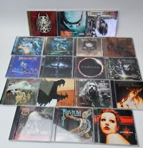 Lot of 18 Metal CD’s-Megadeath, Disturbed, Elvnking, Samael, Lamb of God, Slayer