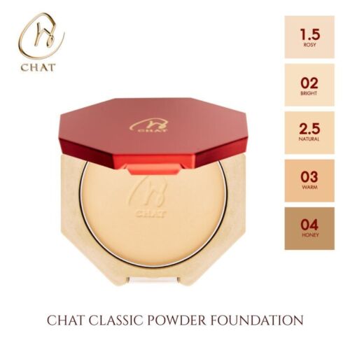 Chat Classic Powder Foundation powder spf 30 pa++++ Nong Chat Beauty 12g