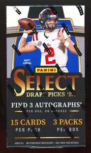 2022 PANINI SELECT DRAFT PICKS FOOTBALL HOBBY BOX from case prizm parallels auto