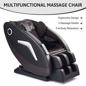 Shiatsu Massage Chair w 22 Nodes Bluetooth Speakers Zero Gravity Recliner Chair