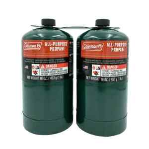 Coleman All Purpose Propane Gas Cylinder 16 oz, 2-Pack
