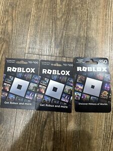 New ListingRoblox gift cards $25, $50 And $50 - unused