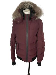 MOOSE KNUCKLES Women's 3Q Quited Puffer Jacket Fox  Fur SIZE S/P