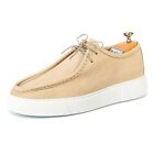 Alviso Longo Model- Sneakers For Men,Daily Men Shoes, Leather Casual Beige Shoes