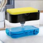 liquid dish soap dispenser with sponge holder