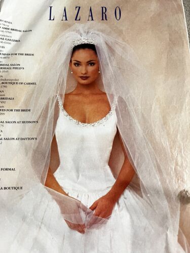 Stunning Lazaro Designed Wedding Gown & Matching Veil