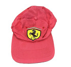 Vintage Ferrari Official Licensed Product SnapBack Hat 1999 Faded Red