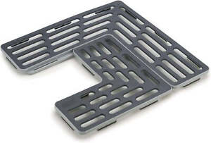 Joseph Joseph Sinksaver Adjustable Sink Protector Mat Two Grid Sections Fits Dif