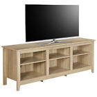 70 Inch TV Stand Storage Media Console Entertainment Center with Storage Shelves