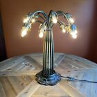 Vintage Style 15-Arm Lily Pad & Tulip Table Lamp
