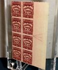 c1894 American Antique Playing Cards Intact Original U.S. Revenue Stamp Block