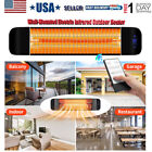 Infrared Wall Mounted Electric Outdoor/Indoor Space Heater Remote Control 1500W
