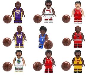 Lego Building Blocks BASKETBALL Minifigures Icon Figure Kobe Lebron Jordan