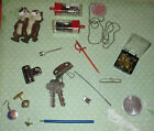 Vintage Junk Drawer Lot Various Items Estate Sales Toy Keys Medic Alert Casino
