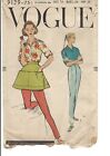 Vintage 50's Vogue Sewing Pattern 9139 SZ 14 Day Shirt Pants & Apron