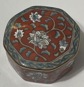 New ListingTajahashi ETUDE Hand Painted Porcelain Trinket Box California