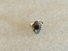 Vintage Signed Sterling Silver Montana Agate Ring Size 8