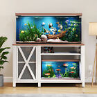 Metal Aquarium Stand Storage Cabinet for 40-75 Gallon  Fish Tank w/Power Outlets