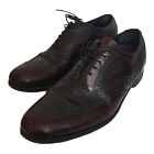 Florsheim 30300 Burgundy Leather Lace Up Wingtip Shoes Size 8.5 Vibram