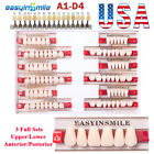 Dental Acrylic Resin Denture False Teeth DIY Upper Lower Full Set Shade A1/A2/A3