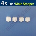 4pcs Luer Lock Male End Plug Cap Stopper Connector Adapter Fitting Syringe