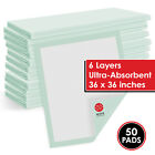 50 36x36 Large Pee Pads Adult Urinary Incontinence Disposable Bed Pee Underpads