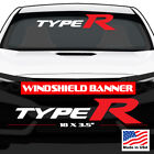 Civic Type R Windshield Banner Cut Visor Decal Sticker For Honda Civic Accord
