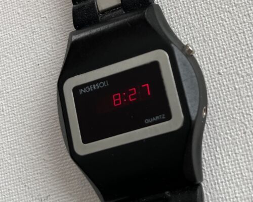Ingersoll Vintage LED Digital Men’s Quartz Watch Black