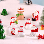 New ListingChristmas Snowman Santa Claus Trees gift Figurines Fairy Garden Miniature Cra~.i