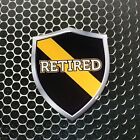 Thin Yellow Line RETIRED DISPATCHER Shield Domed Decal Emblem 3D 2.4x 2.94