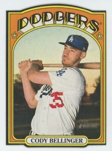 Cody Bellinger 2021 Topps Heritage 1972 Die Cuts #72DC-1 Los Angeles Dodgers