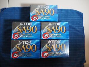New ListingLot of 25 New Sealed TDK SA90 Type II High Bias Blank Cassette Tapes USA Japan