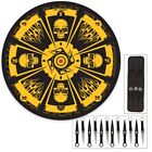 Skull Master Throwing Knife Set and Target - 12 Stainless Steel Throwing Knives