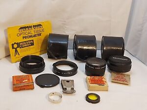 Vintage Camera Lens Filter Adapter Accessories Lot - Kodak Tamron Enteco Minolta