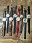 8 Working Men’s Vintage watch lot Benrus, Wycoflex, Caravelle, Harry Gireaux