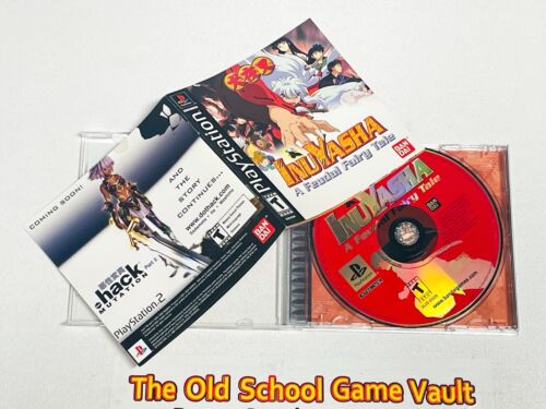 Inuyasha A Feudal Fairy Tale - Complete PlayStation 1 Game PS1 CIB - Nice Shape!