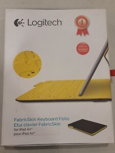 Logitech FabricSkin Keyboard Folio Case for iPad 5th & 6th Gen - GREY/YELLOW