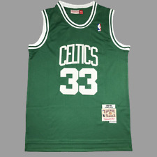 Larry Bird #33 Boston Celtics Throwback Vintage Men's GREEN Sewn Jersey