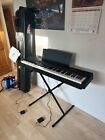 Yamaha P125AB 88-Key Digital Piano - Black (with Charger, Pedal, & Stand)