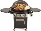Cgg-999 30-inch Round Flat Top Surface 360° Xl Griddle Outdoor Cooking Station