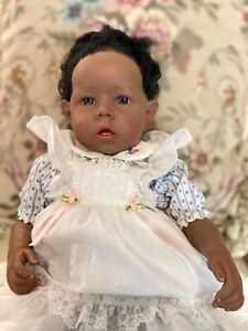 New ListingAfrican American Reborn Baby Lifelike Reborn Toddler Doll + doll quilt & Pillow