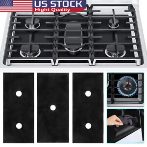 3X 5-Holes Gas Range Stove Top Burner Cover Protector Reusable Non-Stick Liner
