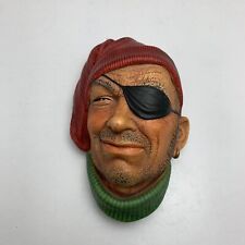 Bosson Chalkware Head Pirate Smuggler Made In ENGLAND 1964