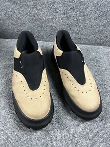 Rare Oakley Flesh Men Size 13 Slip On Shoes Hiking Walking Suede Loafers Vintage