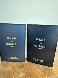 CHANEL Bleu de Chanel Eau de Parfum + PARFUM Sample Sprays 2x .05oz/1.5ml