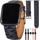 Leather Band For Apple Watch Series 8 7 6 SE Ultra 40/42/44/45/49mm Luxury Strap