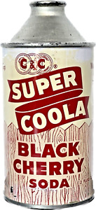 New ListingC & C SUPER COOLA Black Cherry Soda Cone-Top (12 Oz.) 1954