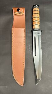 USMC Tanto Survival Knife with Leather Sheath UC3476