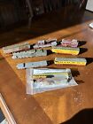 Tootsie Toy 8 Car Train Set. Locomotive boxcars flatcar caboose SOLD AS IS