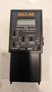 Gold Line ZM-1 Impedance Meter With Calculated Watts For 70 Volt Speaker Systems